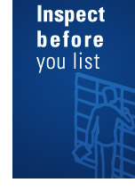 Inspect before you list